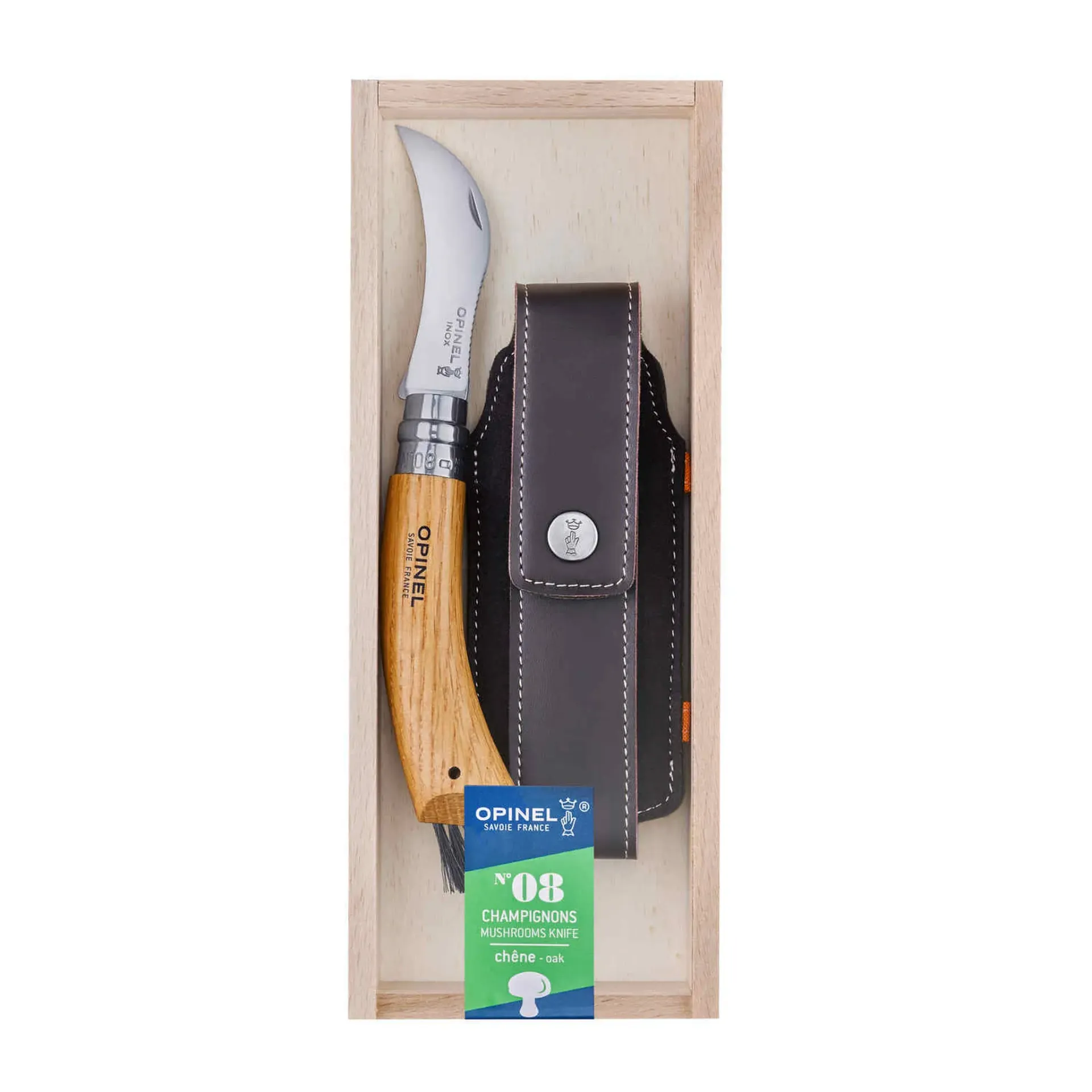 [OP001327] Klapppilzmesser N°08 Set mit Etui