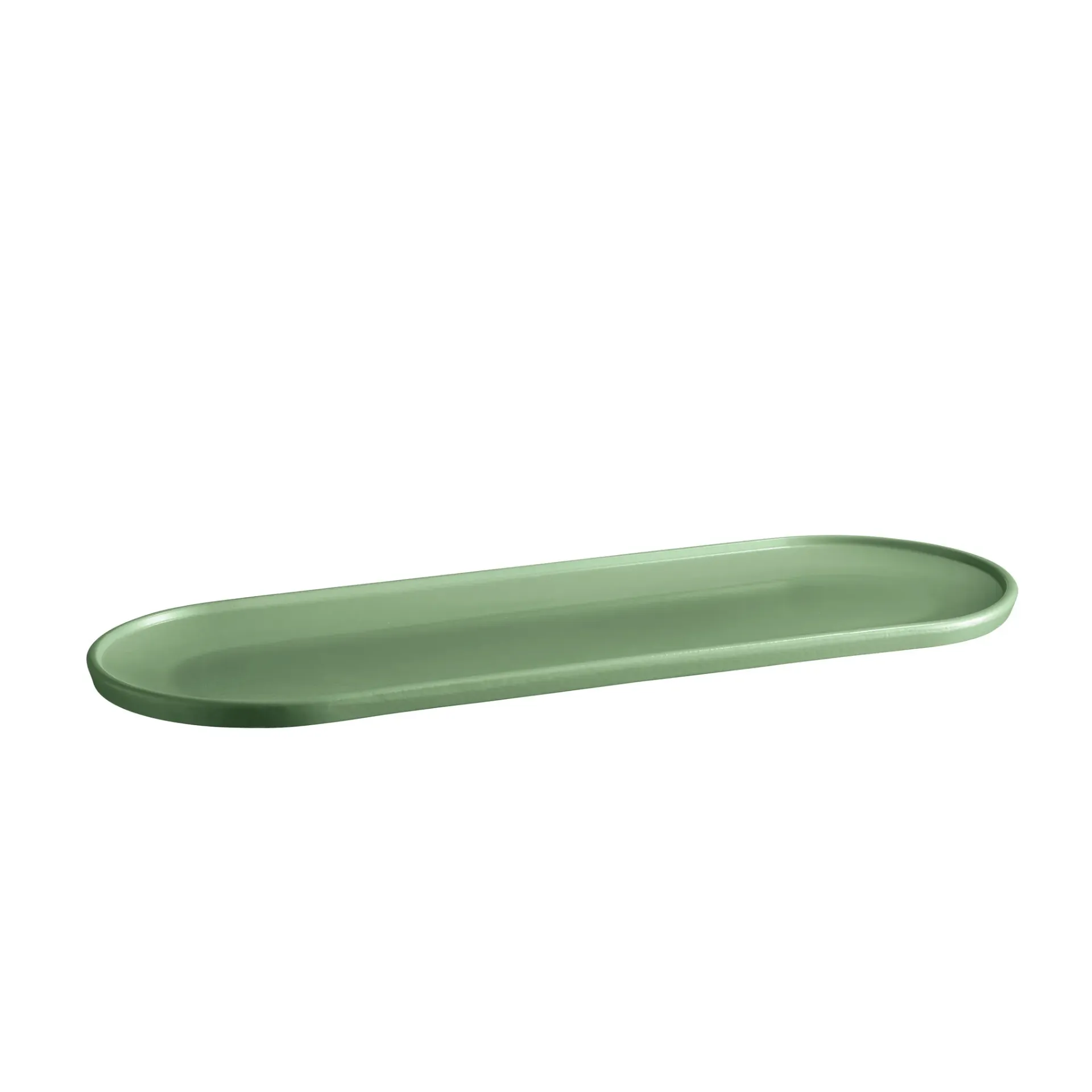 [EH18-3243] Platte oval 42x15cm (Grün.)
