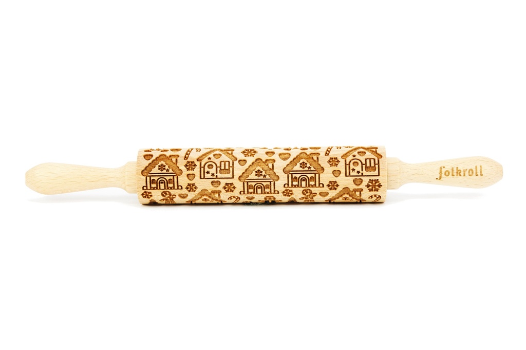 [FR056088] Nudelholz Lebkuchenhaus (Medium (37 cm))