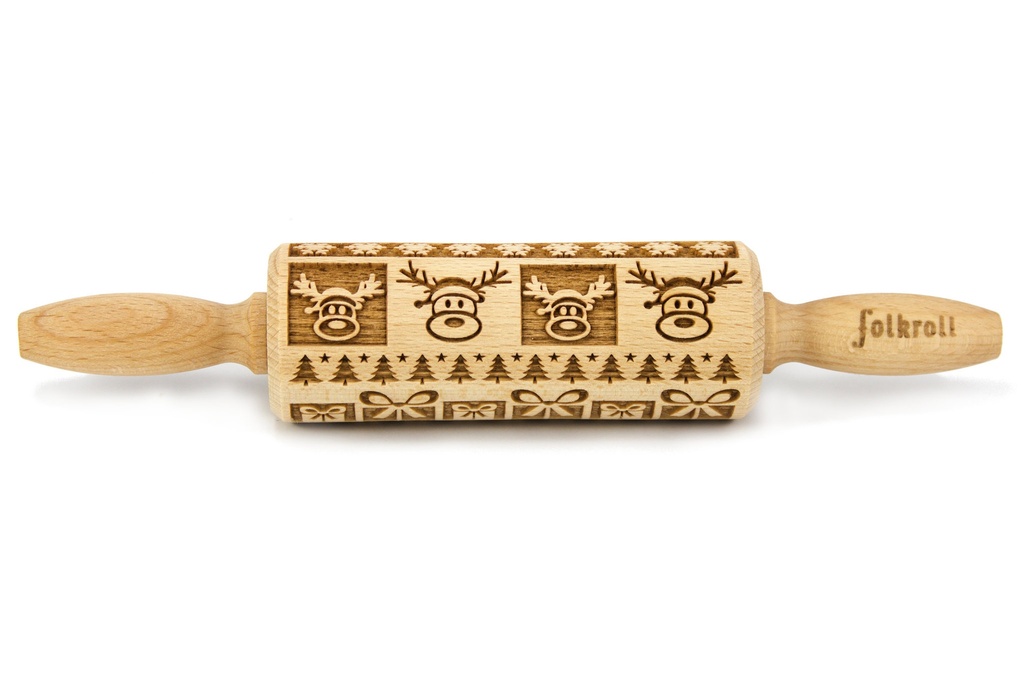 [FR051137] Nudelholz Weihnachtsfreude (Junior (23 cm))