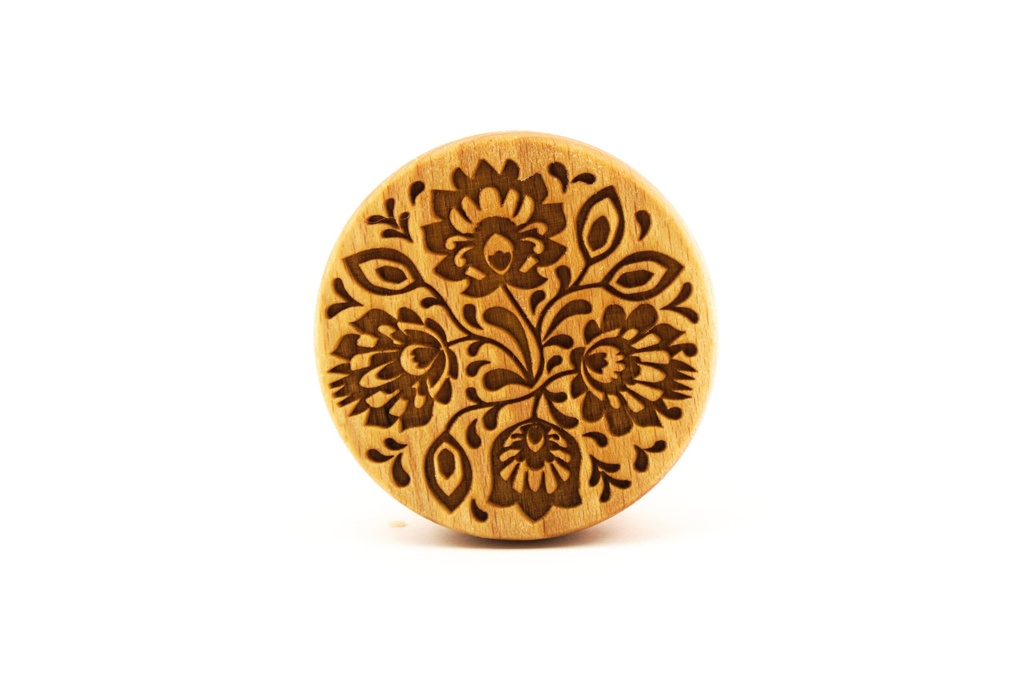 [FR054718] Stempel Blumen rund