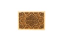Stempel Blumenmandala rechteckig