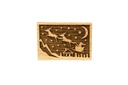 Stempel Santas Schlitten rechteckig