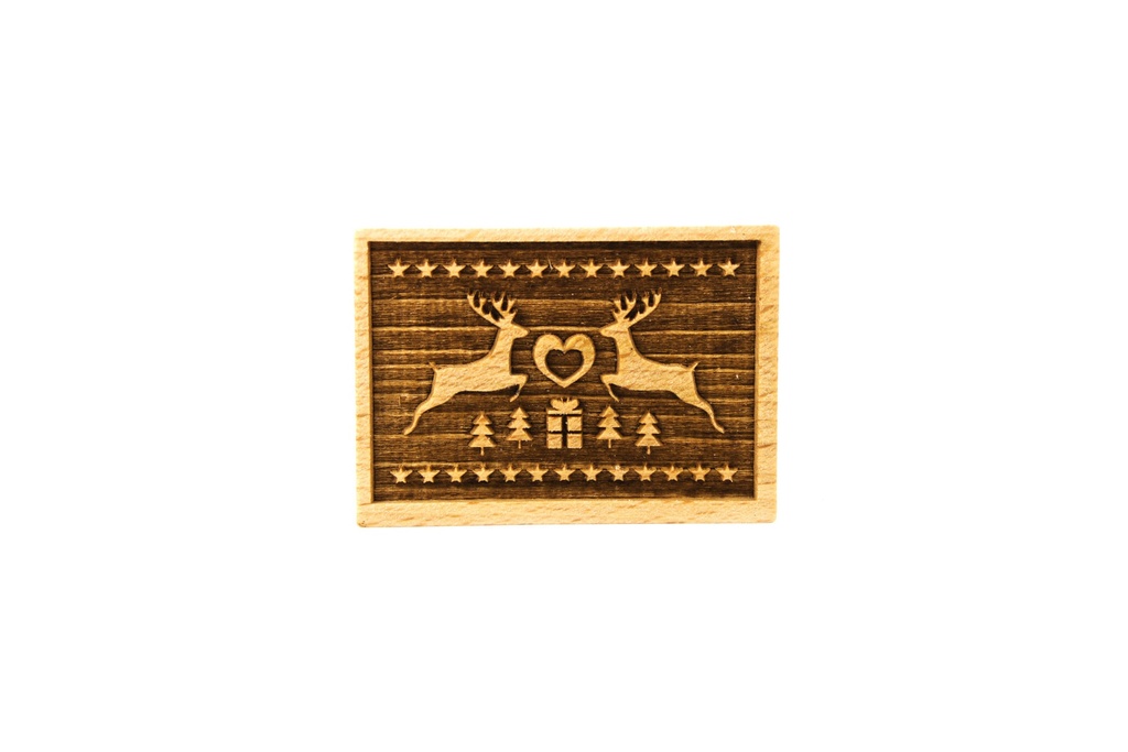 [FR054480] Stempel magische Weihnachten rechteckig