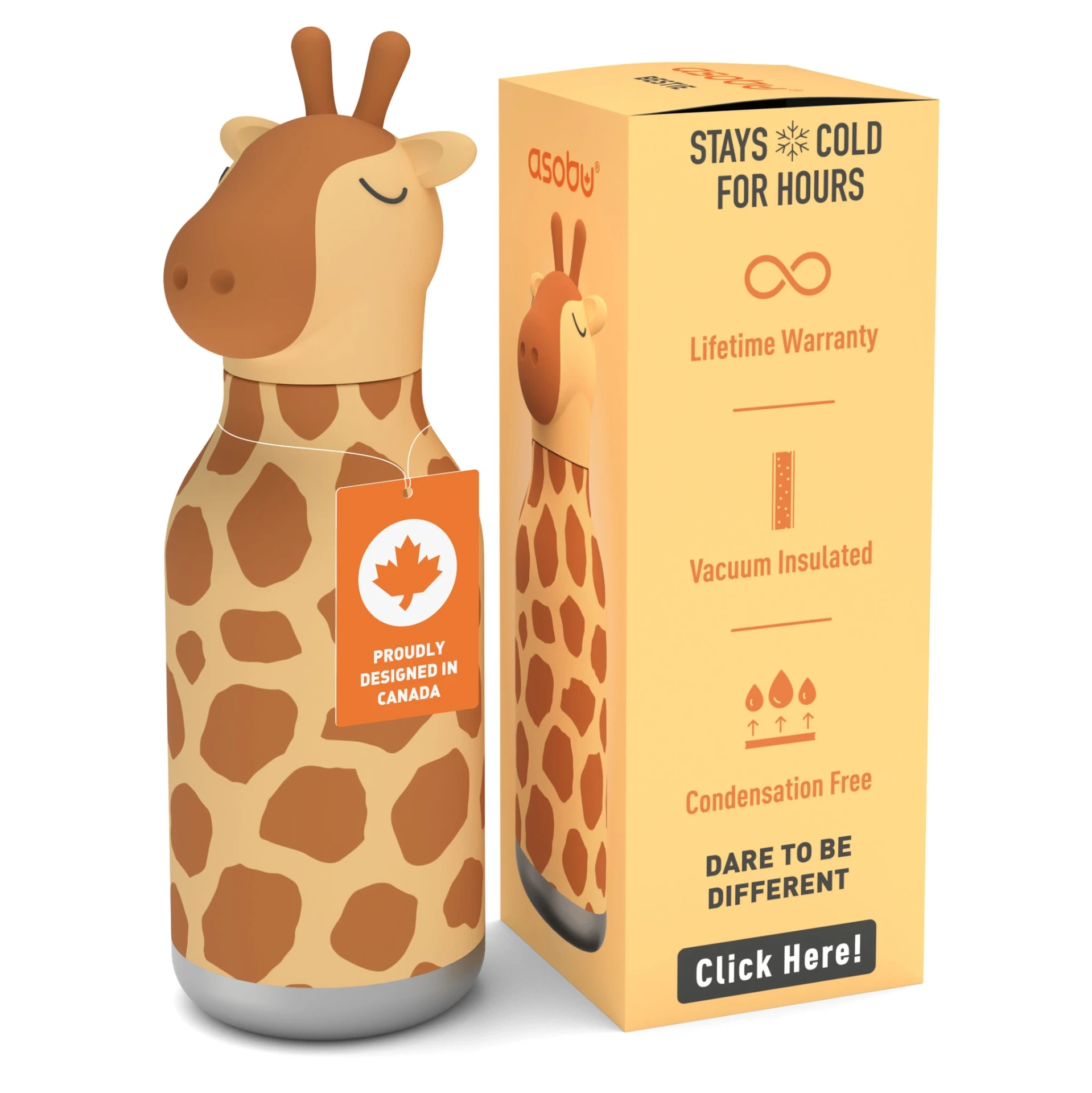 [ASSBV44GIR] Isolierflasche Giraffe